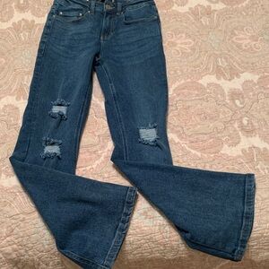Blue Age Stylish Blue Women's Jeans with distressed knees